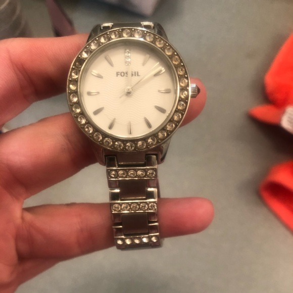 Silver fossil watch - Picture 3 of 3